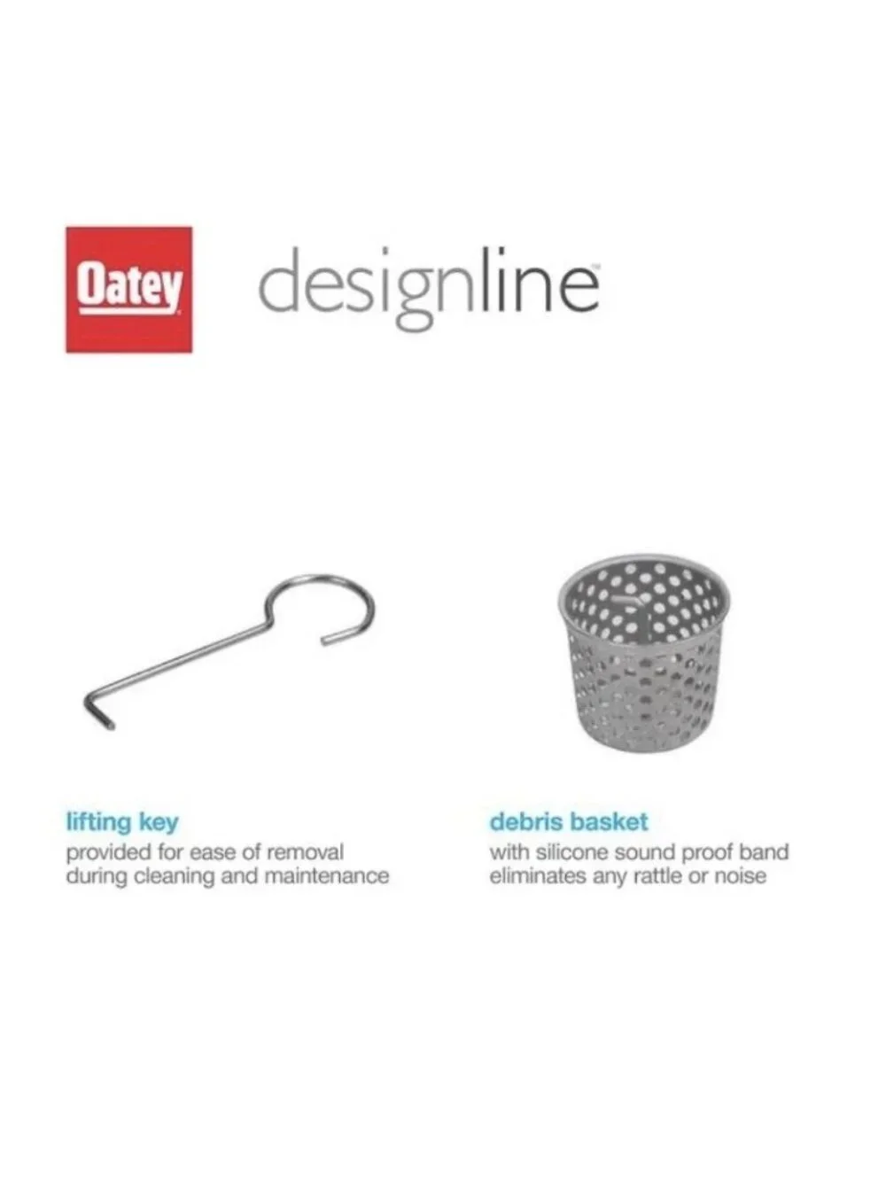 OATEY Designline 32 In Stainless Steel Linear Shower Drain tile in pattern